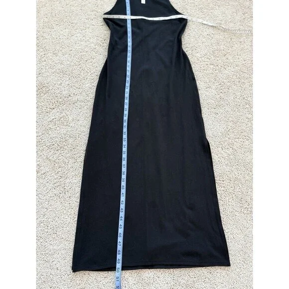 Lululemon Get Going Dress Black 6 Athletic Slim Fitting Midi Dress Casual Travel - Picture 7 of 7